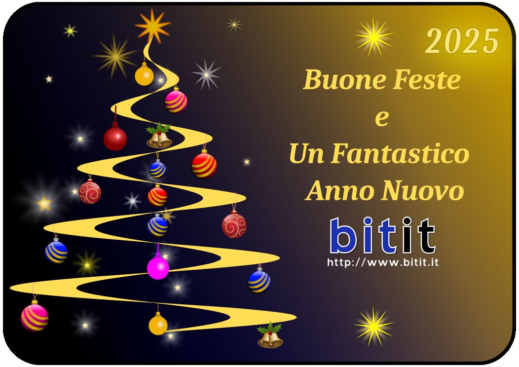 Buone Feste e un Fantastico Anno Nuovo Un augurio per tutta la rete bitit