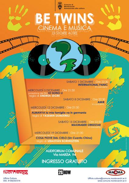 BE TWINS musica e cinema Montevarchi, Arezzo da 1 al 19 Dicembre